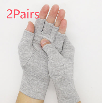 Guantes de Cuidado Preventivo en Fibra de Carbón de Bambú Gris Claro - Image 7