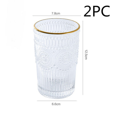 Vaso de Agua Bohemia Phnom Penh con Relieve de Sol - Image 10
