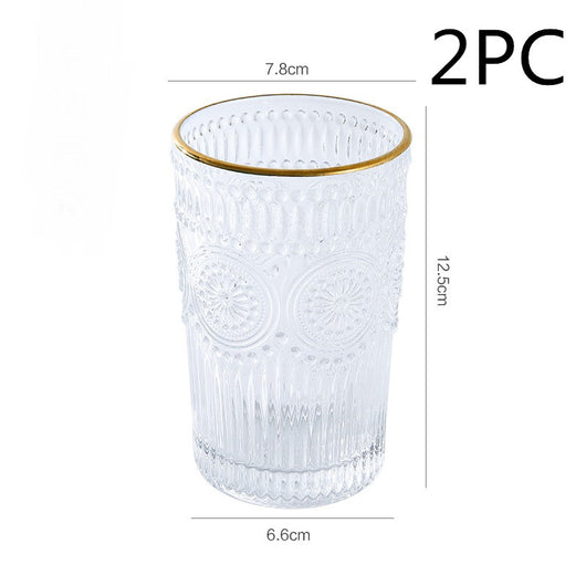 Vaso de Agua Bohemia Phnom Penh con Relieve de Sol - Image 10