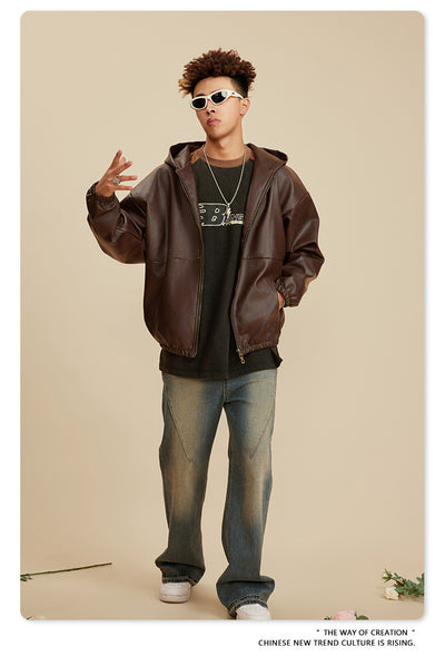 Chaqueta de Cuero Vintage Americana - Estilo Retro Clásico - Image 16