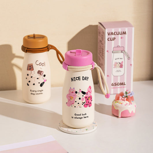 Vaso Térmico Portátil de Gran Capacidad con Pajilla para Mujeres - Image 5