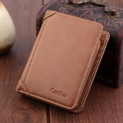 Cartera Corta Hombre Retro Mate Portacédulas - Image 3