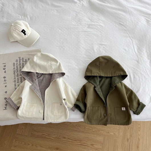 Abrigo Impermeable con Capucha Estilo Coreano para Niños - Image 9