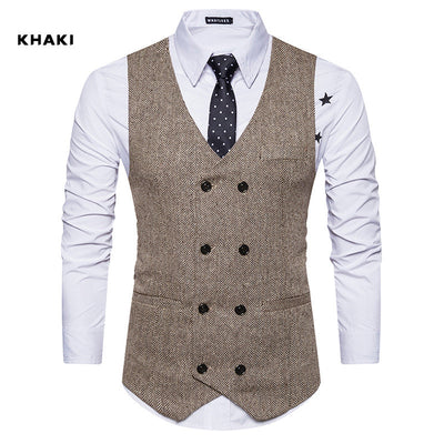 Chaleco de Lana Doble Botonadura para Hombre - Image 13