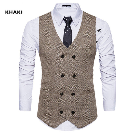 Chaleco de Lana Doble Botonadura para Hombre - Image 13