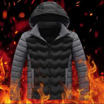 Chaqueta Acolchada de Algodón para Hombre - Estilo Casual Otoño e Invierno