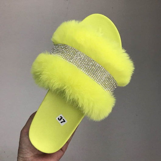 Pantuflas Brillantes Esponjosas con Plataforma y Cuña - Image 5