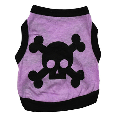 Chaleco Halloween para Perros y Gatos - Diseño Calavera con Bloques de Color - Image 3