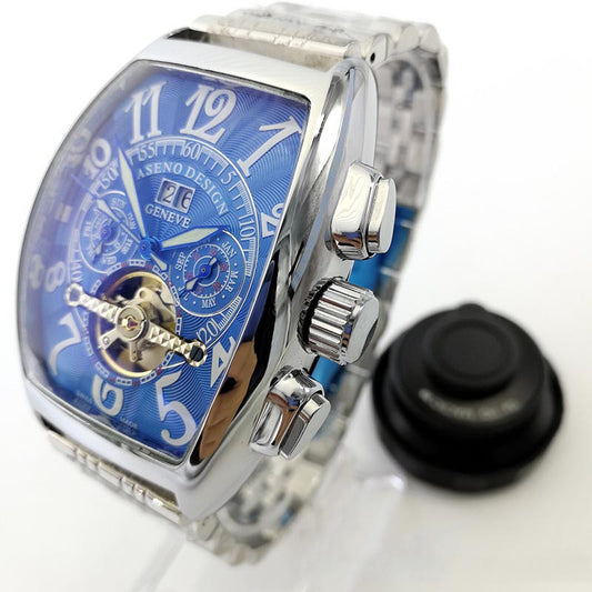 Reloj Automático Tourbillon Barril Grande con Fecha para Hombre - Image 2