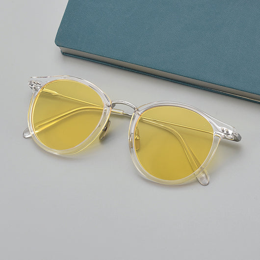 Gafas de Sol Polarizadas Titanio Puro Artesanales Japonesas Doradas - Image 25