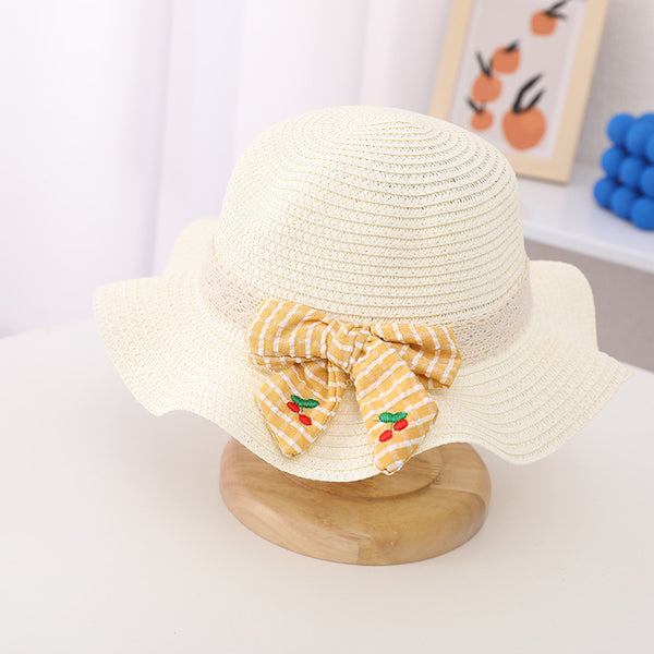Conjunto Infantil de Bolsa y Sombrero de Paja para el Sol