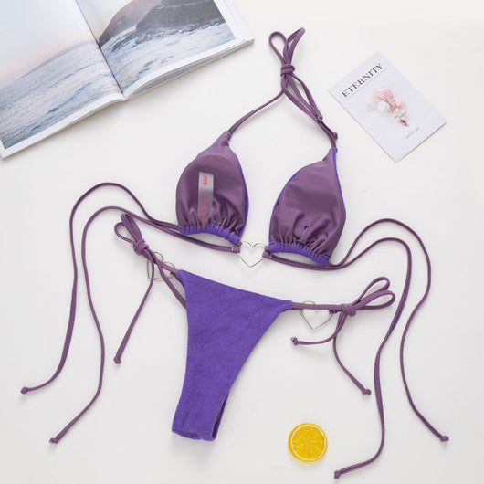 Bikini Triangular Estilo Europeo con Tirantes Ajustables - Image 10