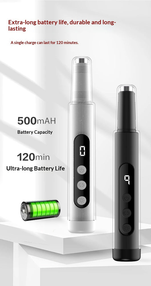 Limadora de Uñas Eléctrica 2 en 1 con Luz LED - Máquina de Manicura Recargable - Image 11