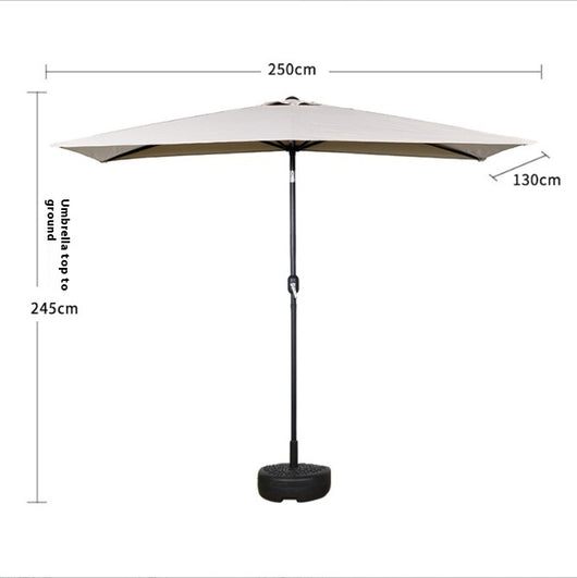 Sombrilla Rectangular Impermeable para Terraza y Patio - Protección Solar 4 Esquinas - Image 20