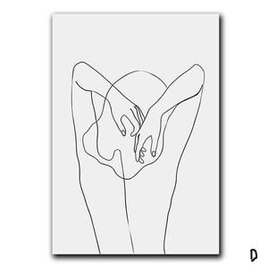 Cuadro Minimalista de Belleza Femenina Abstracto sin Marco - Image 12