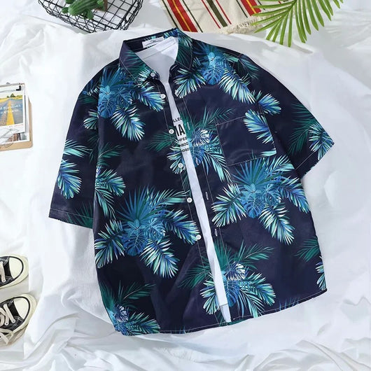 Camisa Estampada de Manga Corta para Hombre - Image 14
