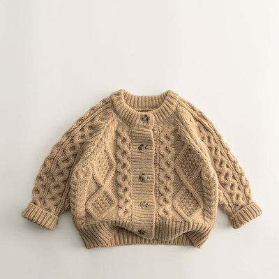 Suéter Tejido Acolchado para Bebé - Abrigo Grueso de Estilo - Image 7