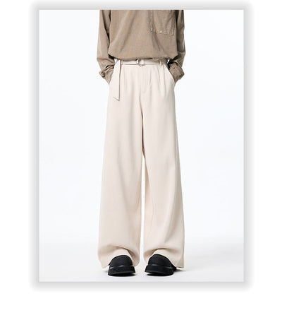 Pantalones Holgados de Pierna Recta con Drapeado Elegante - Image 16