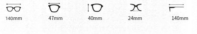 Armazón de Titanio Puro GMS806 - Gafas Retro Estilo Lámina para Miopía y Uso Empresarial - Image 9