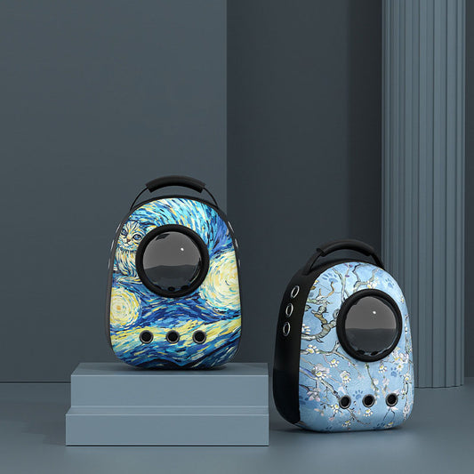 Mochila Transportadora para Gatos - Diseño Respirable con Compartimento Espacioso