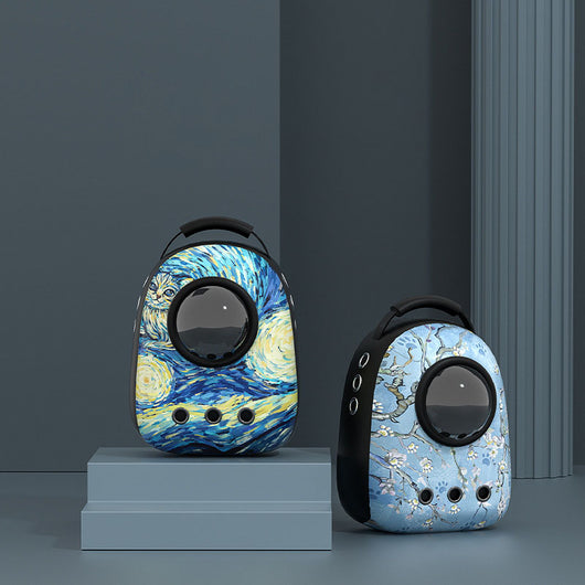 Mochila Transportadora para Gatos - Diseño Respirable con Compartimento Espacioso