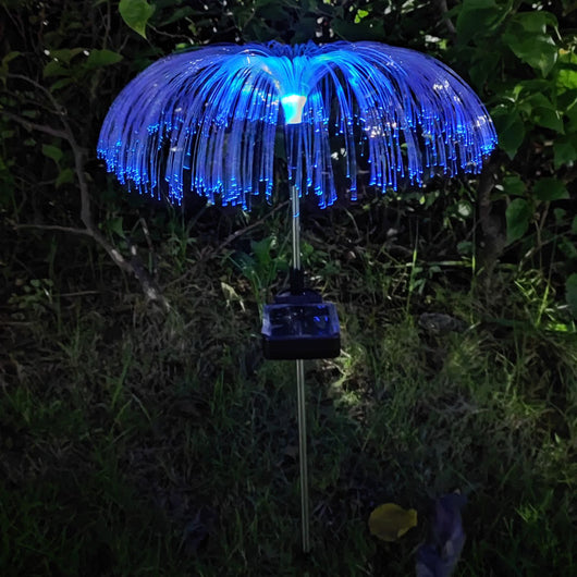 Luz Medusa Solar con Fibra Óptica para Decoración Navideña de Patio - Image 9