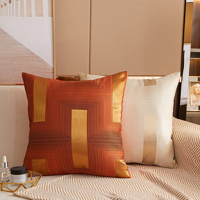 Funda de Almohada Jacquard Cuadrada para Sofá Diseño Minimalista - Image 17