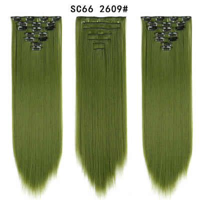 Set de Extensiones de Cabello con 16 Clips - Peluca de Fibra Sintética Premium - Image 33