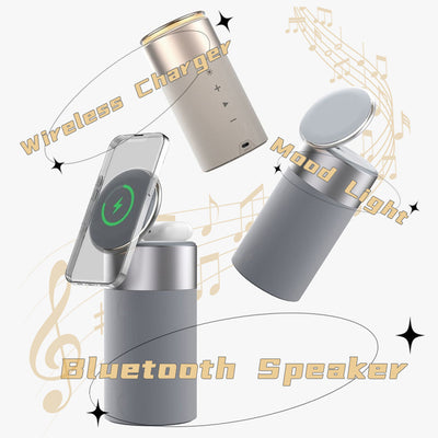 Cargador 3 en 1 para iPhone y AirPods con Parlante Bluetooth y Lámpara Táctil - Image 4