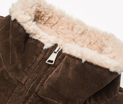 Chaqueta Acolchada Retro con Cuello Parado - Abrigo de Trabajo Holgado - Image 22