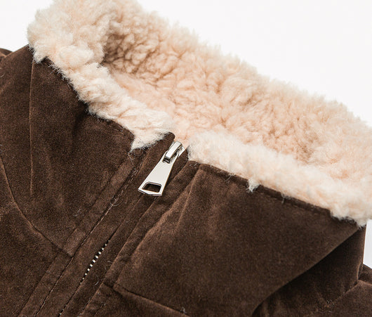 Chaqueta Acolchada Retro con Cuello Parado - Abrigo de Trabajo Holgado - Image 22