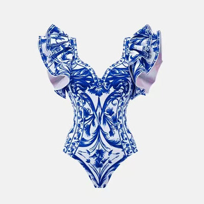 Traje de Baño Enterizo Estampado para Mujer - Diseño Moderno y Versátil - Image 22