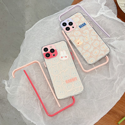 Funda Transparente para Celular con Diseño Osito y Conejito - Image 10