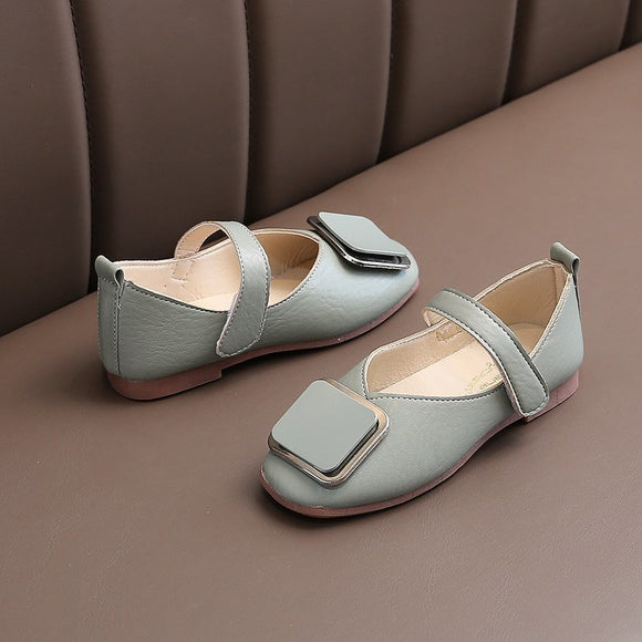 Zapatos de Cuero Suave Retro para Niñas - Diseño Versátil