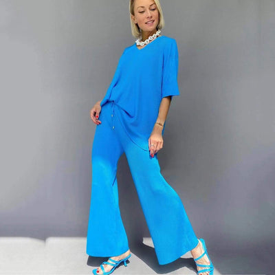 Conjunto Tejido Holgado de Dos Piezas - Estilo Casual Moderno - Image 11