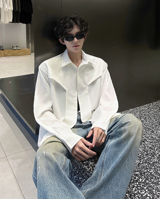Camisa de Manga Larga Premium Ruoshuai para Hombre - Otoño - Image 32