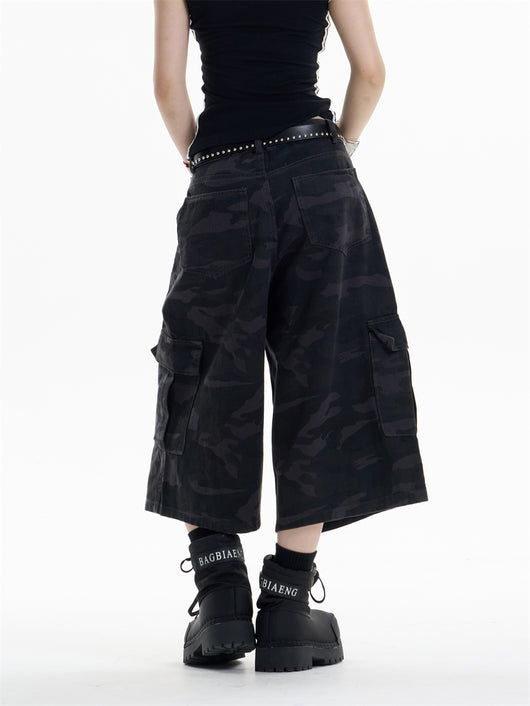 Pantalones Cortos de Trabajo Camuflaje con Múltiples Bolsillos - Image 17