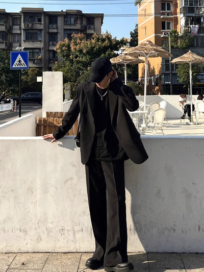 Blazer Casual para Hombre Primavera Otoño con Hombros Acolchados Estilo Moderno - Image 18
