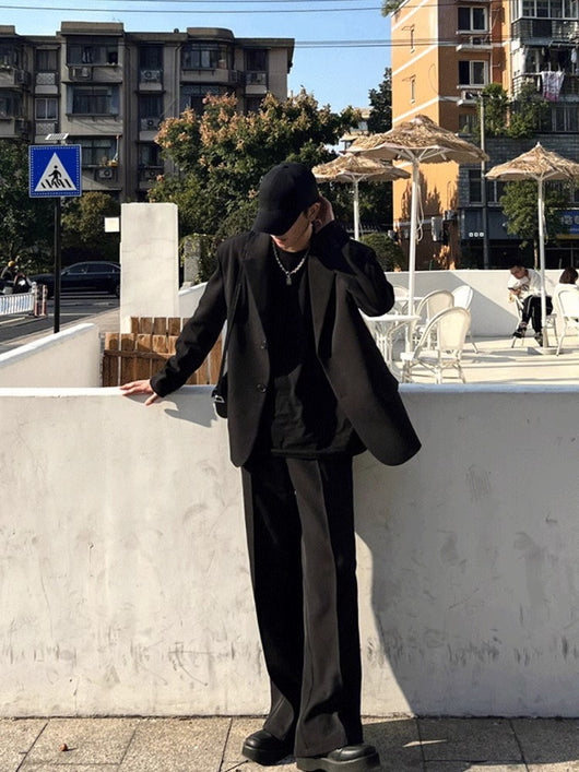 Blazer Casual para Hombre Primavera Otoño con Hombros Acolchados Estilo Moderno - Image 18