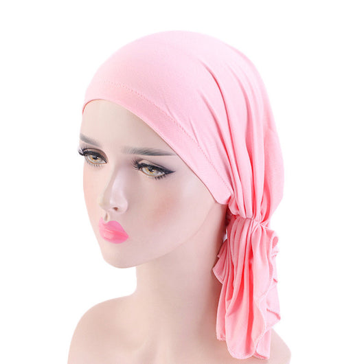 Pañuelo Turbante Elástico de Algodón Modal Premium - Image 4