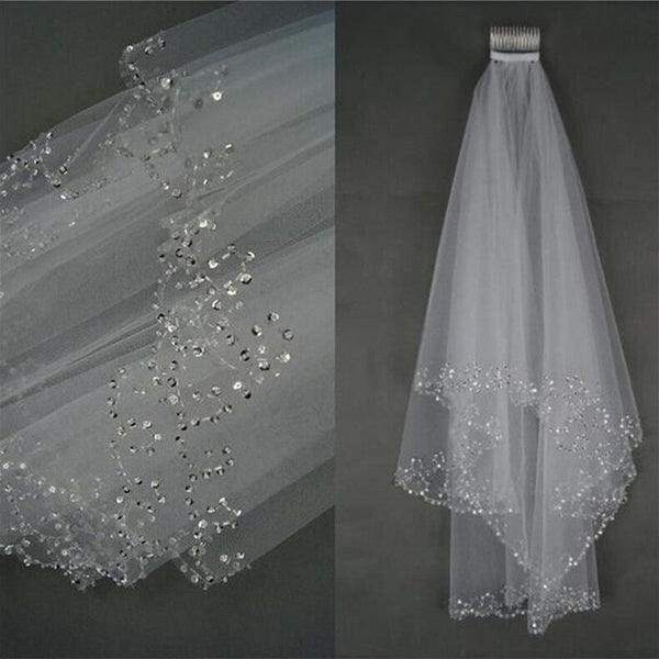 Vestido de Novia con Pedrería y Lentejuelas Brillante