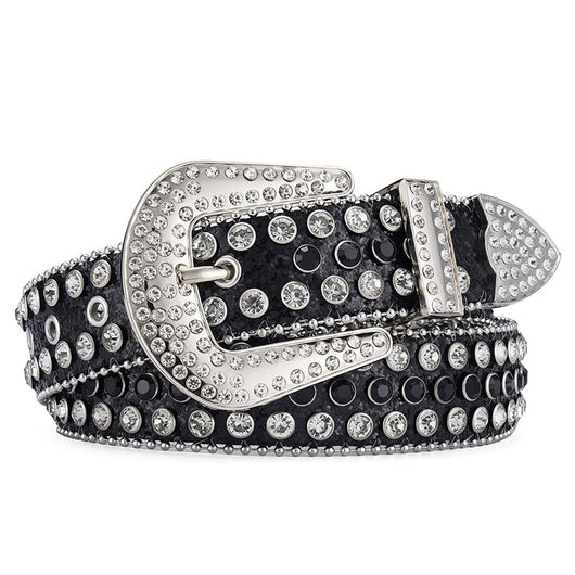 Cinturón Punk Rock Unisex con Remaches y Cristales Brillantes - Image 18