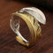 Women's Vintage Fashion Plateado Feather Shape Ring Copper Plateado Ring Only