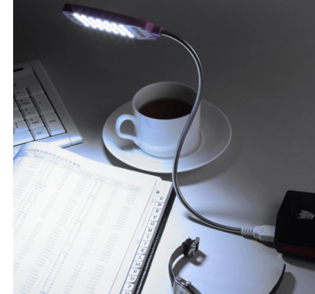 Lámpara LED USB para Escritorio con 28 Luces de Lectura - Image 3