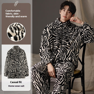 Pijama Talla Grande para Hombre de Manga Larga Cálido y Cómodo - Image 9