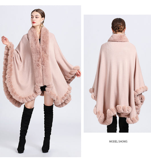 Cardigan Oversized con Cuello de Conejo - Abrigo Tejido Irregular Holgado - Image 15