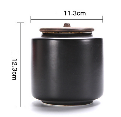 Lata de Té Cerámica Sellada Retro Tricolor Pequeña - Image 8