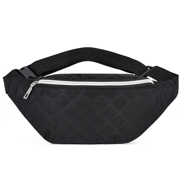 Bolsa de Cintura Nylon de Gran Capacidad Unisex con Correa Diagonal