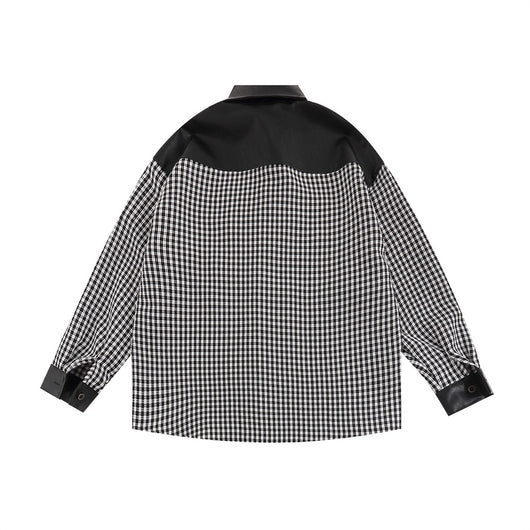 Camisa Manga Larga Hombre con Contraste de Costuras - Image 14