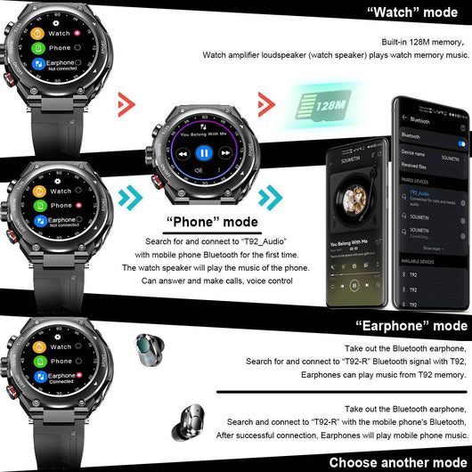 Reloj Inteligente Deportivo con Auriculares Bluetooth Integrados - Image 15